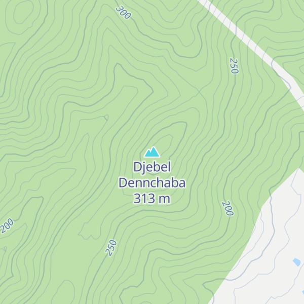 Map of Djebel Dennchaba