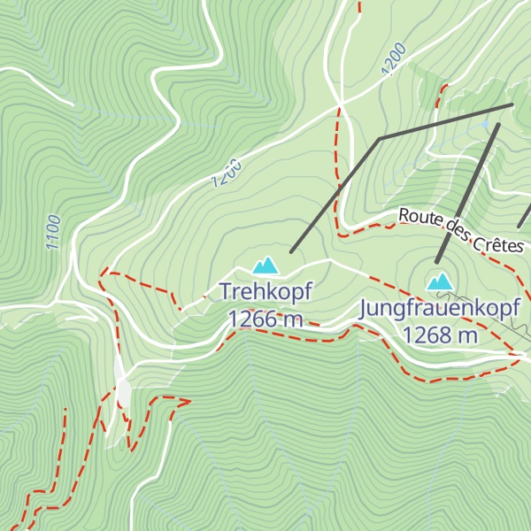 Map of Trehkopf