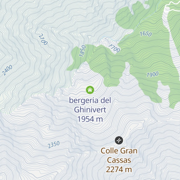 Map of bergeria del Ghinivert