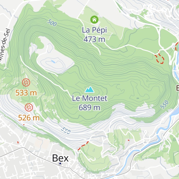 Map of Le Montet