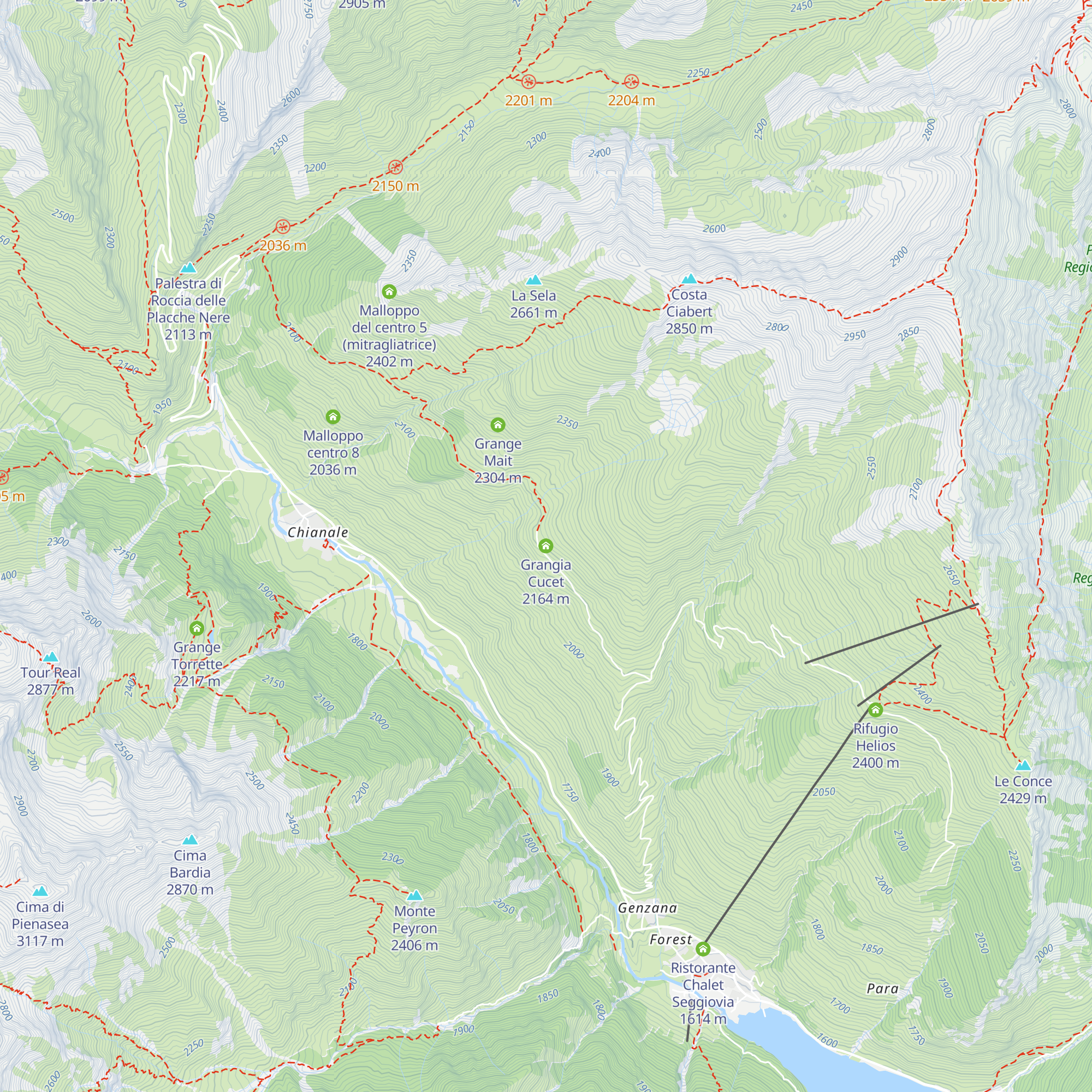 Grangia Cucet map