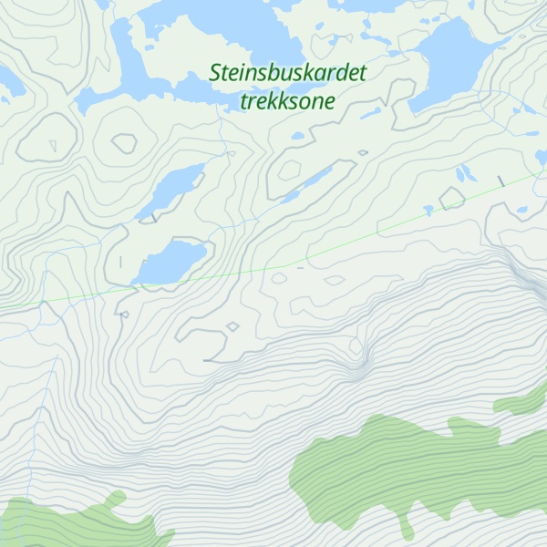 Map of Tindefjell