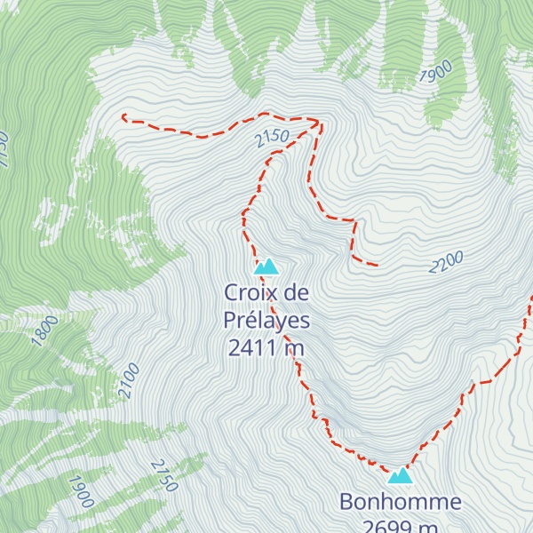 Map of Croix de Prélayes