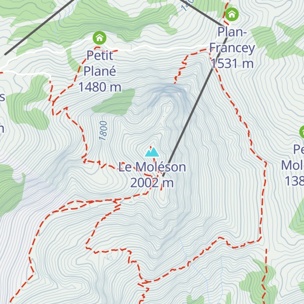 Map of Le Moléson