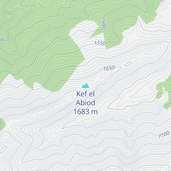 Map of Kef el Abiod