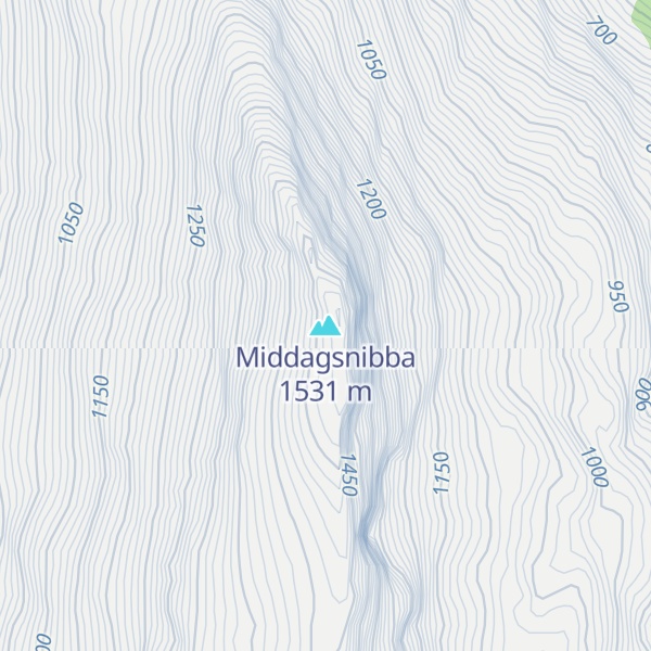 Map of Middagsnibba