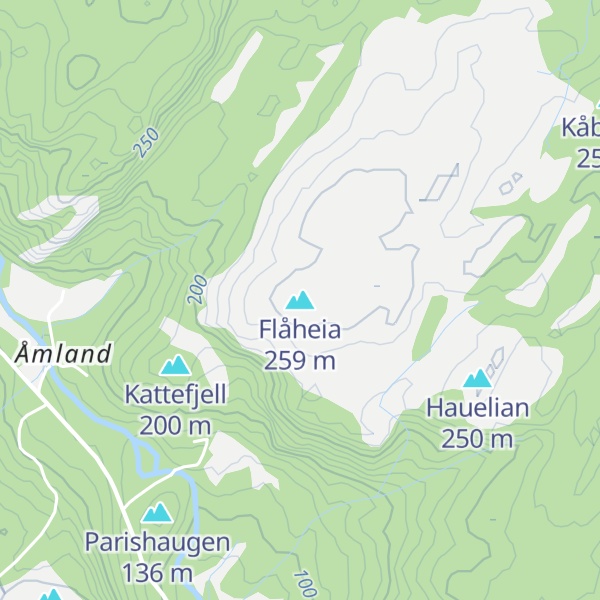 Map of Flåheia