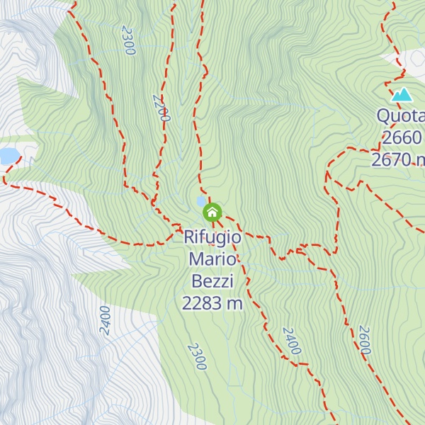 Map of Rifugio Mario Bezzi