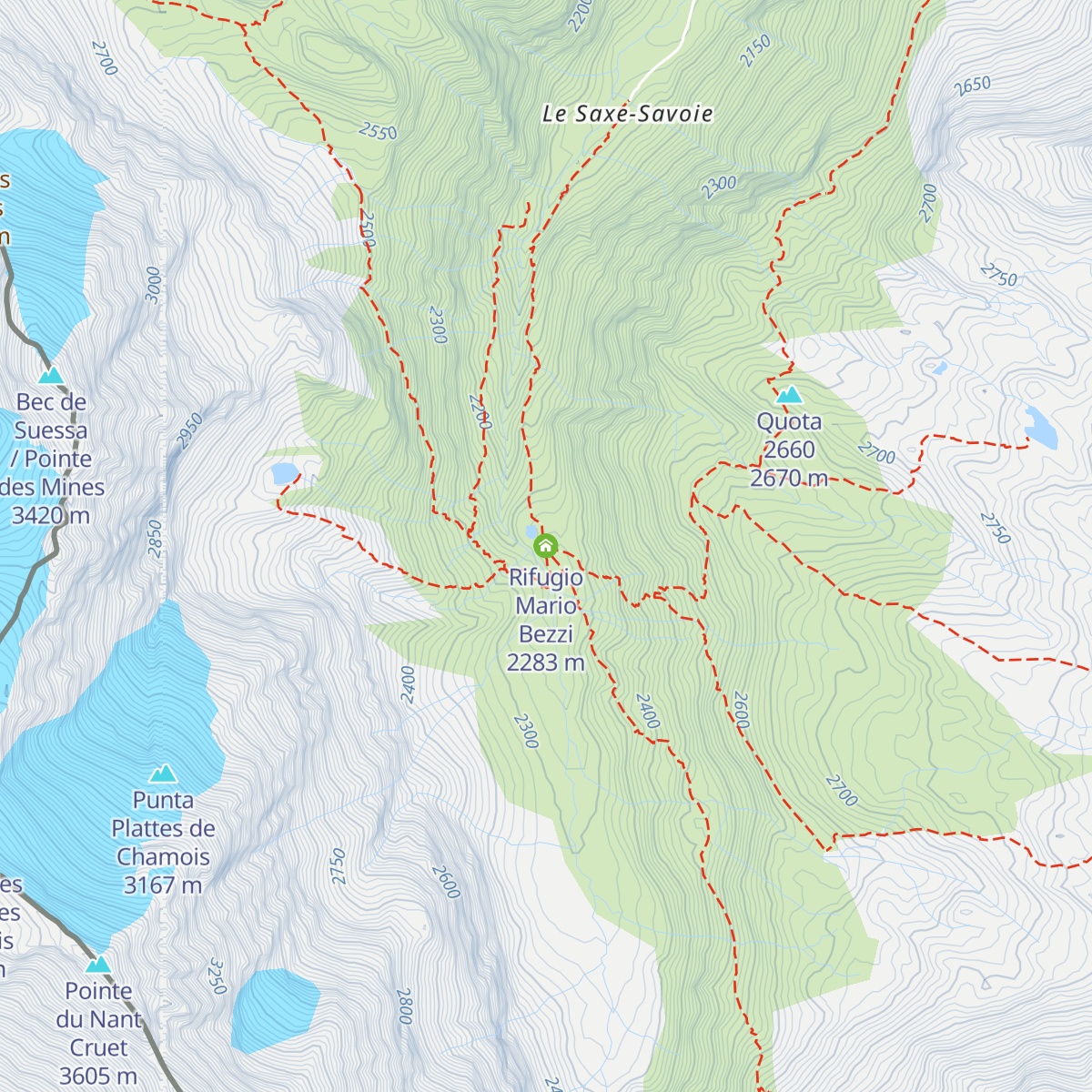 Rifugio Mario Bezzi map