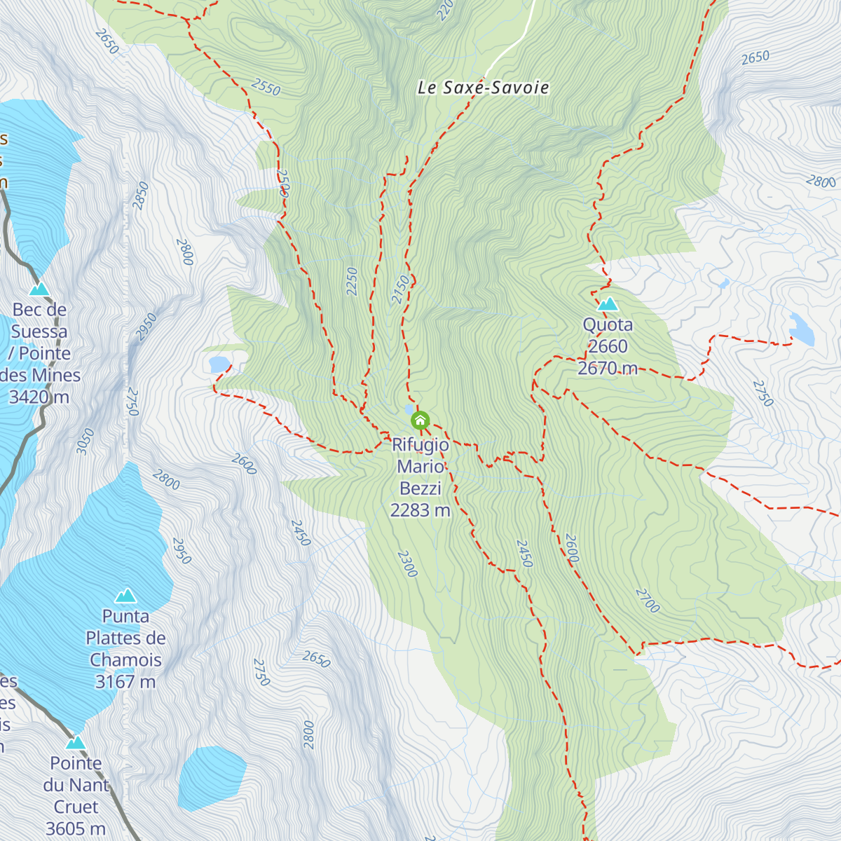 Rifugio Mario Bezzi map