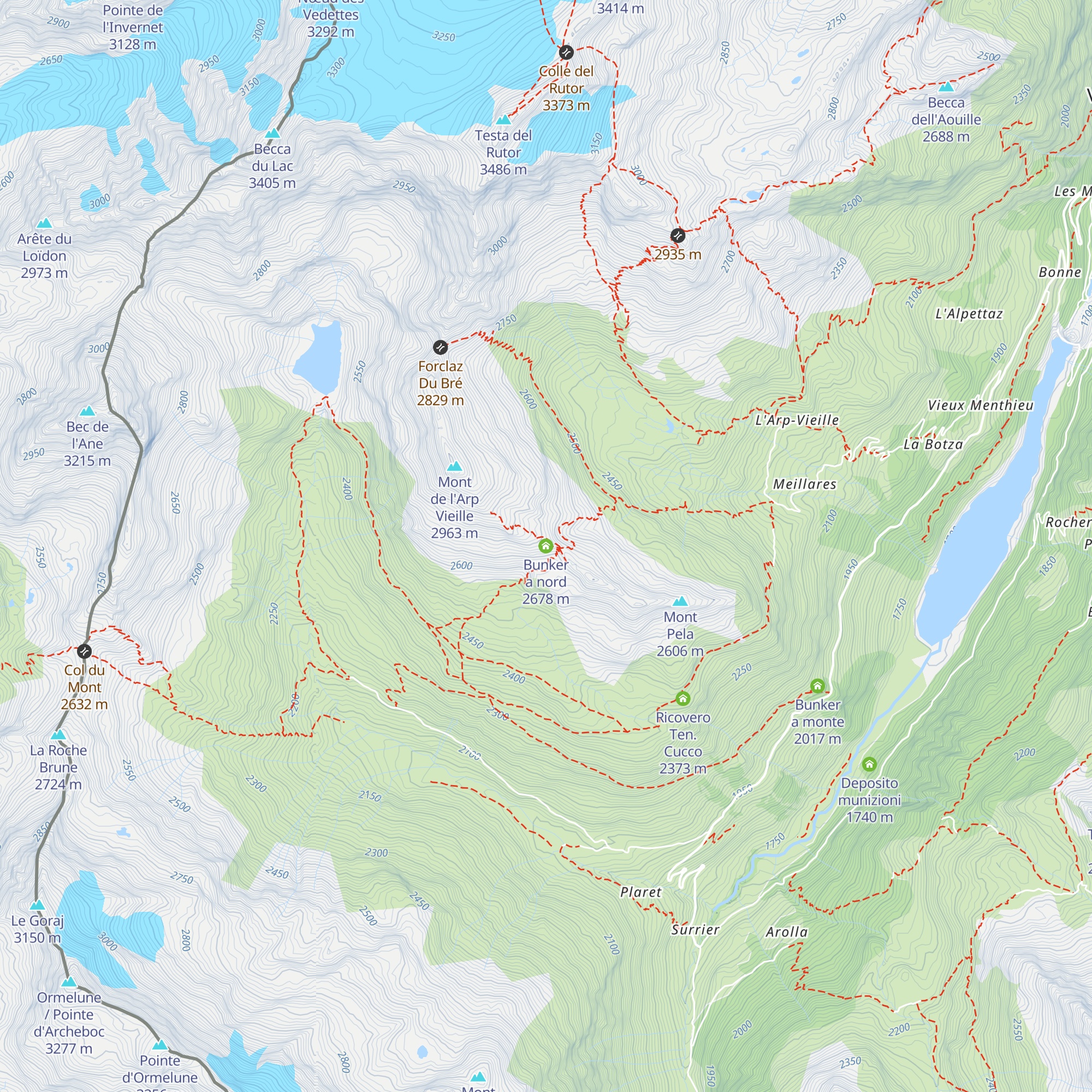 Bunker a nord map