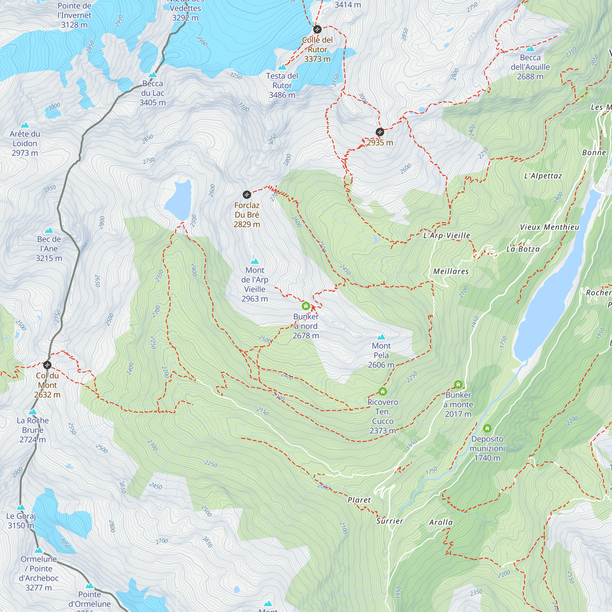 Bunker a nord map