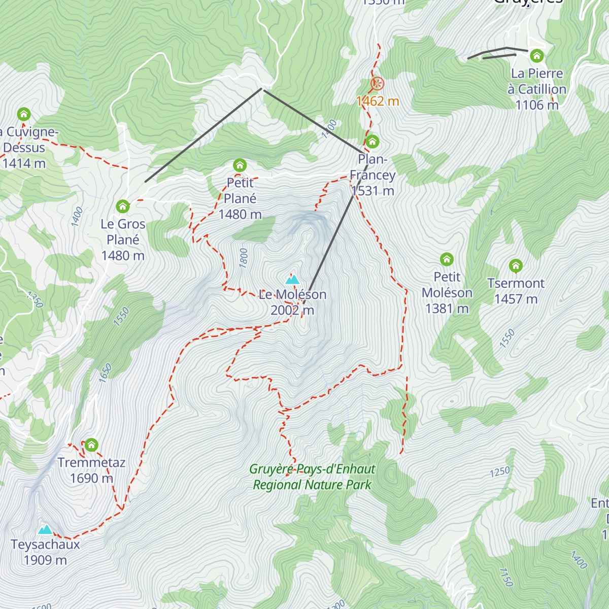 Le Sommet map