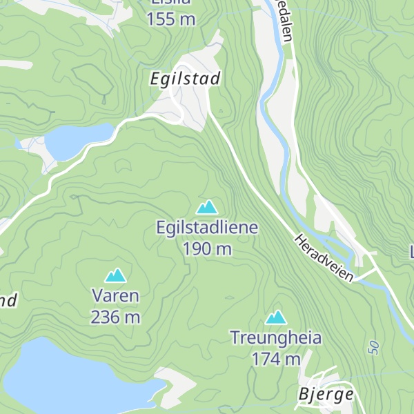 Map of Egilstadliene