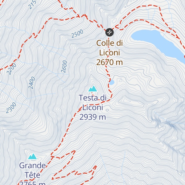 Map of Bivacco Luigi Pascal