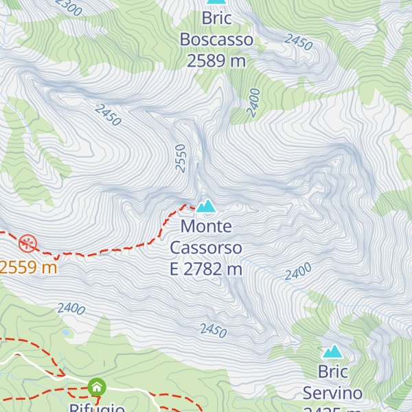 Map of Monte Cassorso E