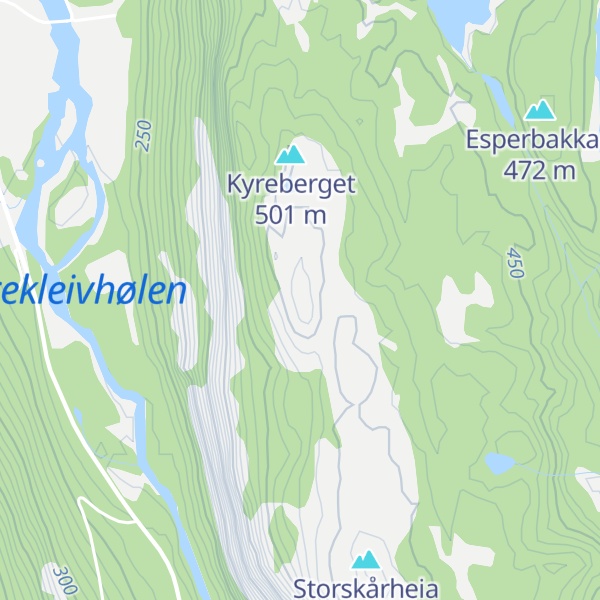 Map of Sigmundslåttknuden