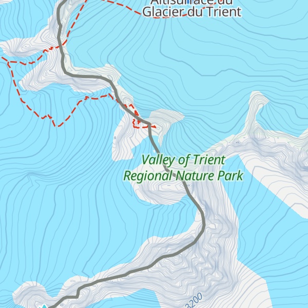Map of Tête Blanche