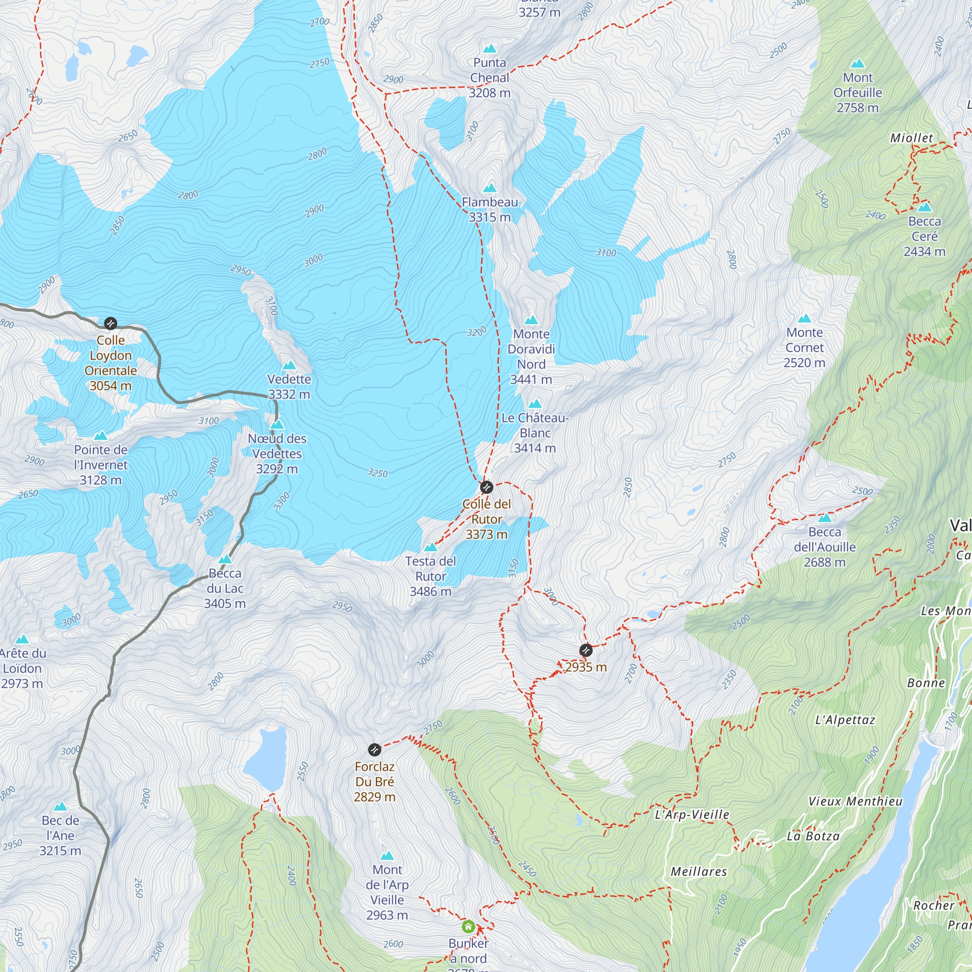 Bivacco Edoardo Camardella map