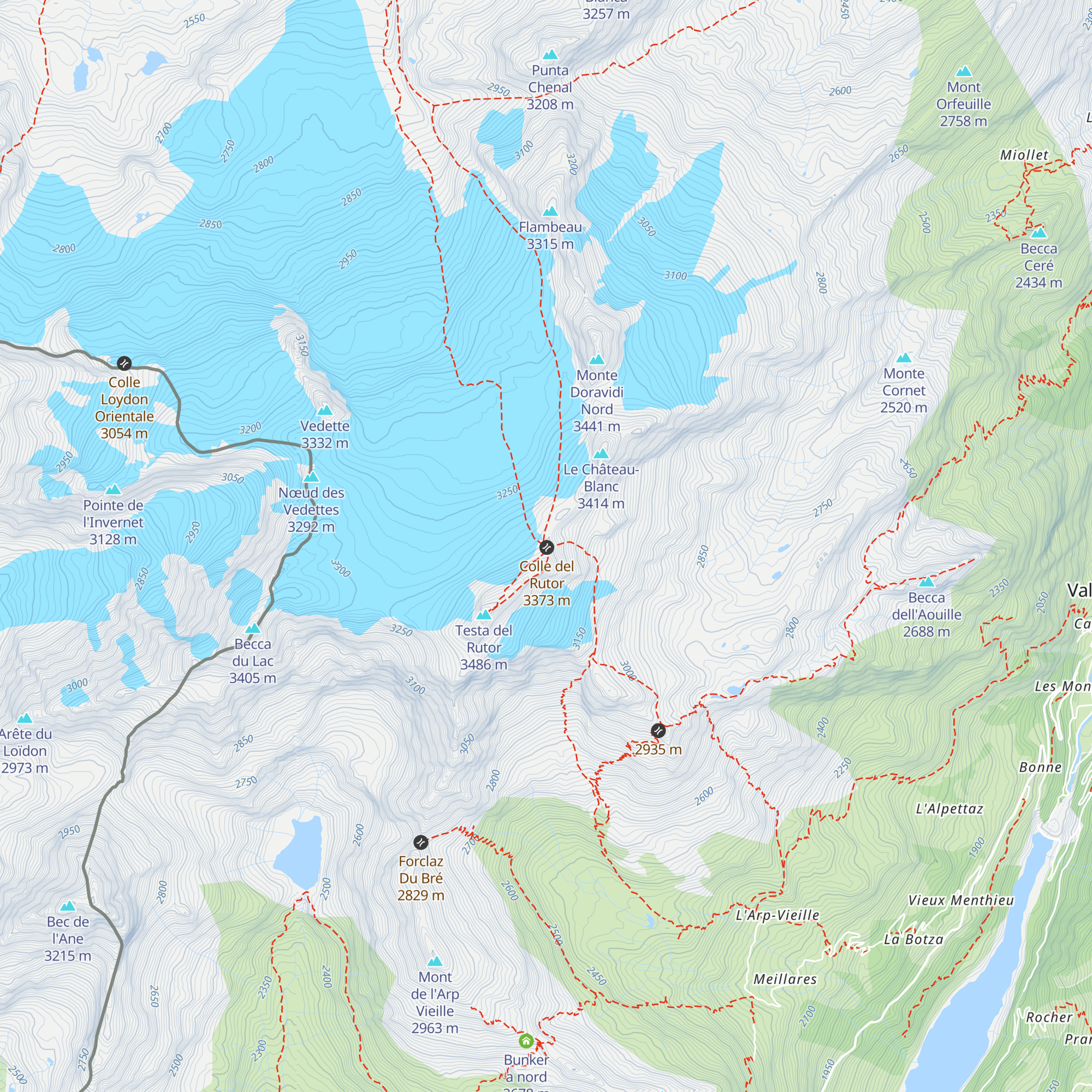Bivacco Edoardo Camardella map