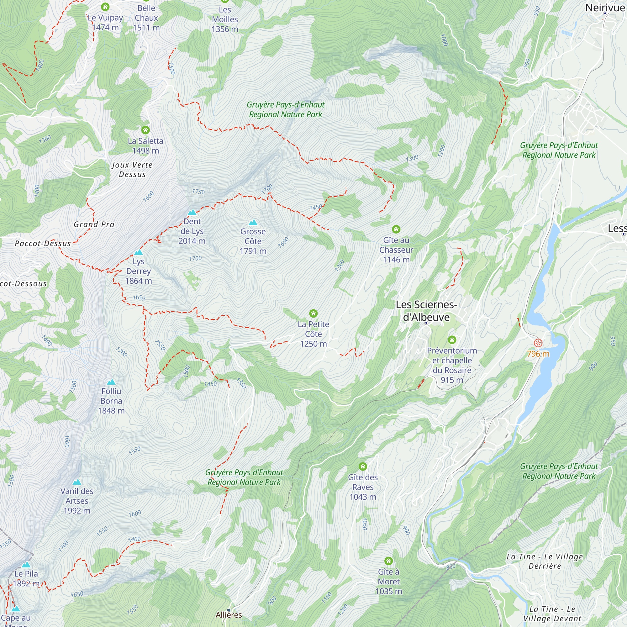La Petite Côte map