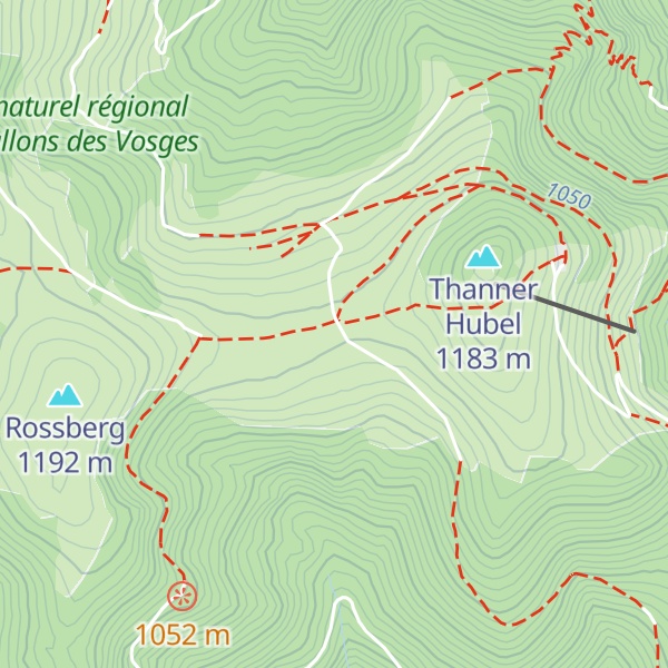 Map of Refuge du Ski Club Rossberg (SCR-Thann)