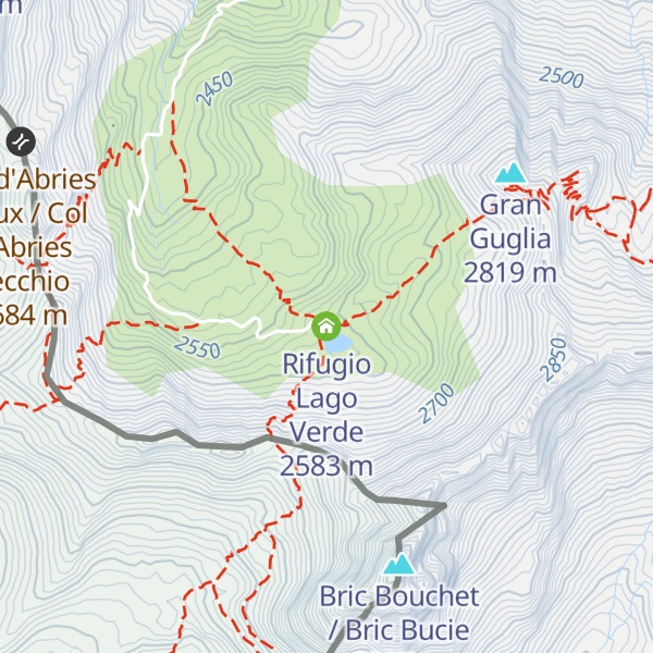 Map of Rifugio Lago Verde