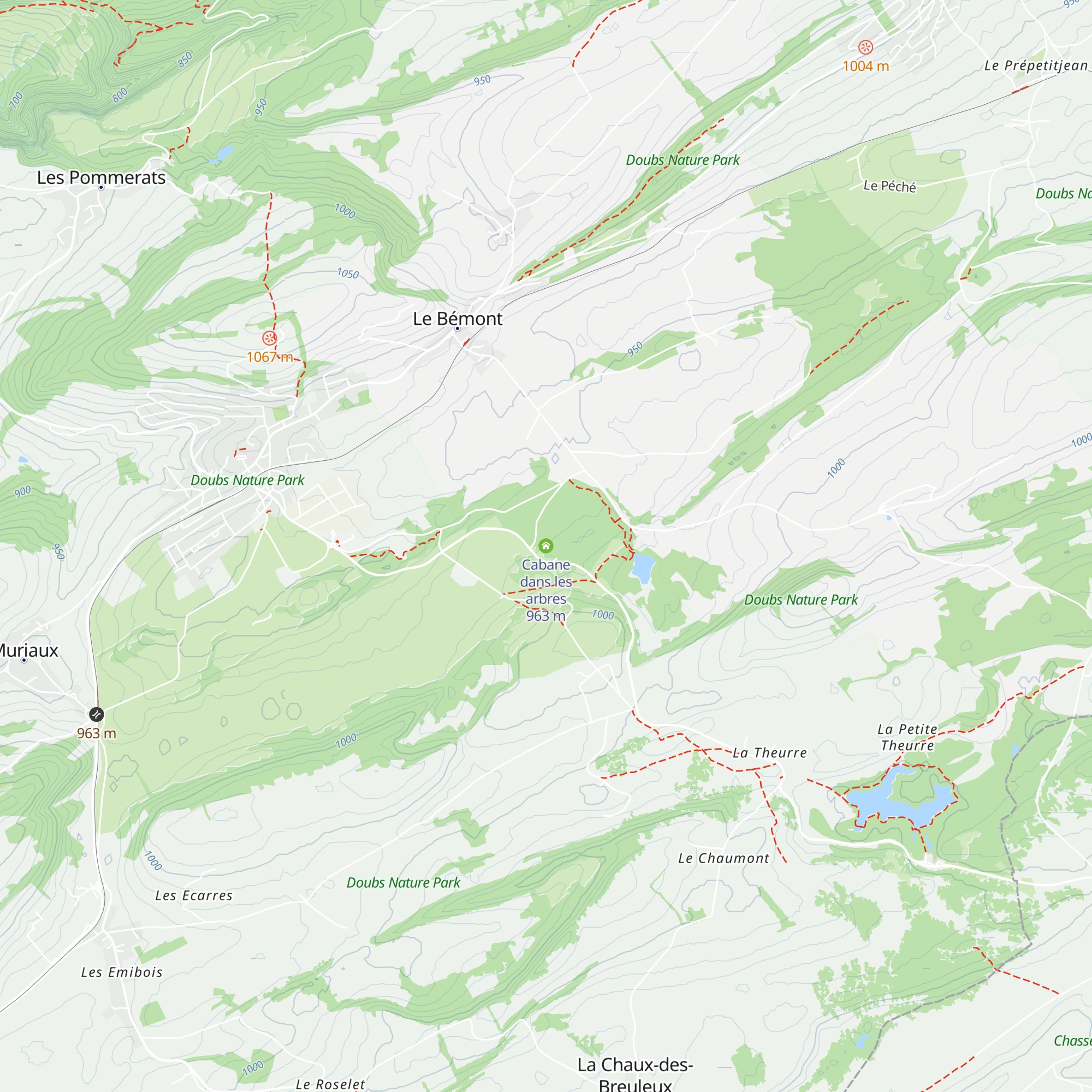 Cabane dans les arbres map