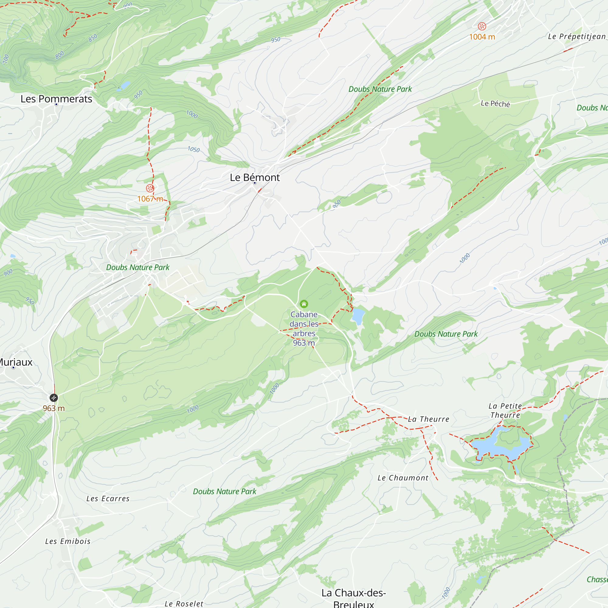 Cabane dans les arbres map