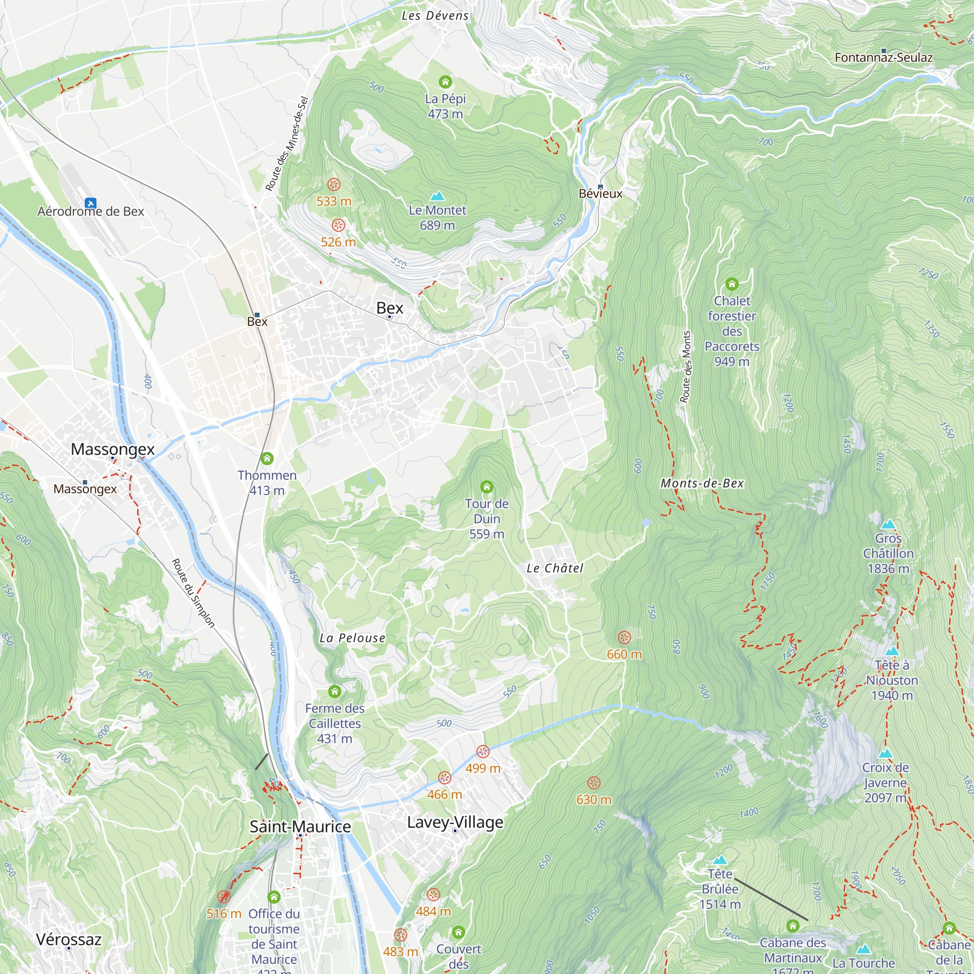 Tour de Duin map