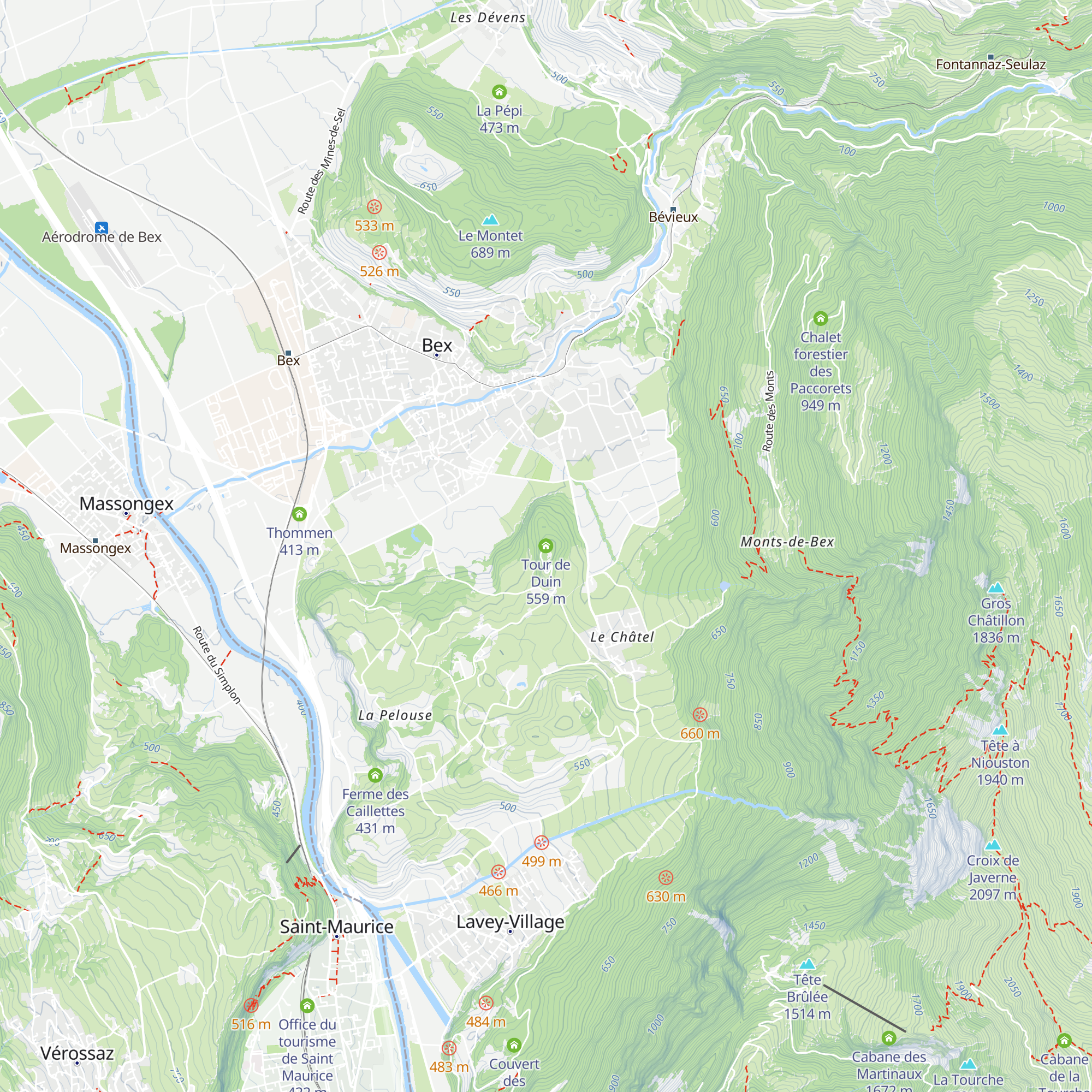Tour de Duin map