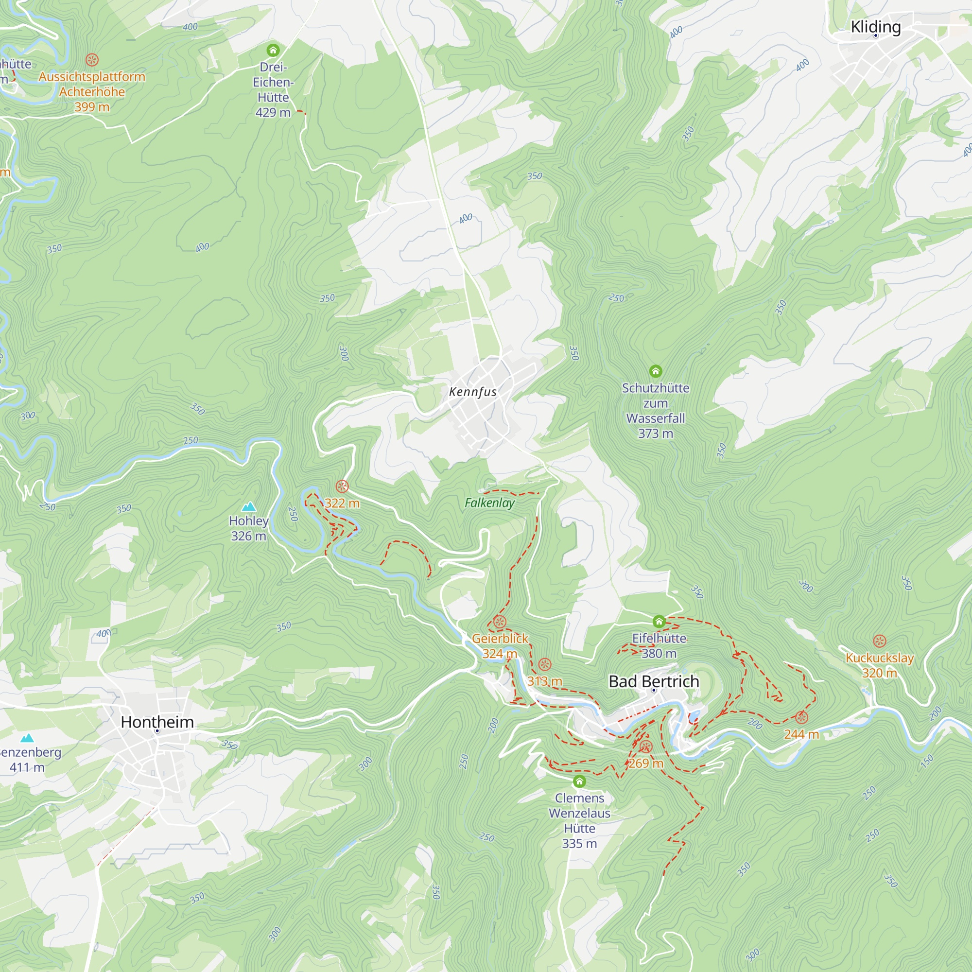 Falkenlay-Hütte map