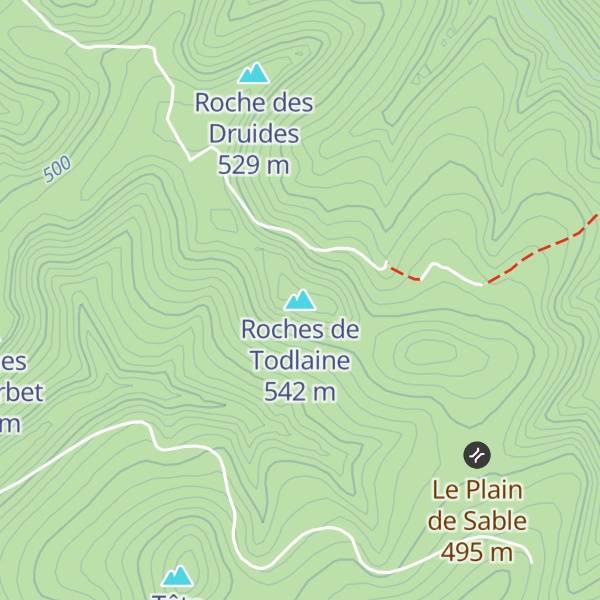Map of Roches de Todlaine