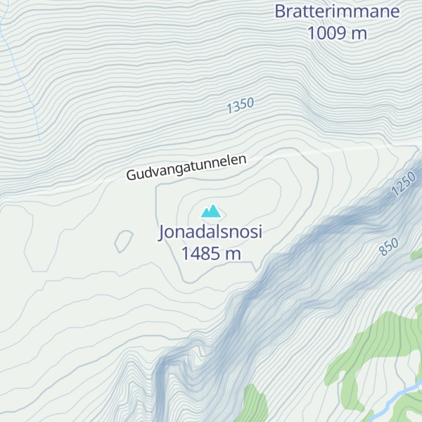 Map of Jonadalsnosi