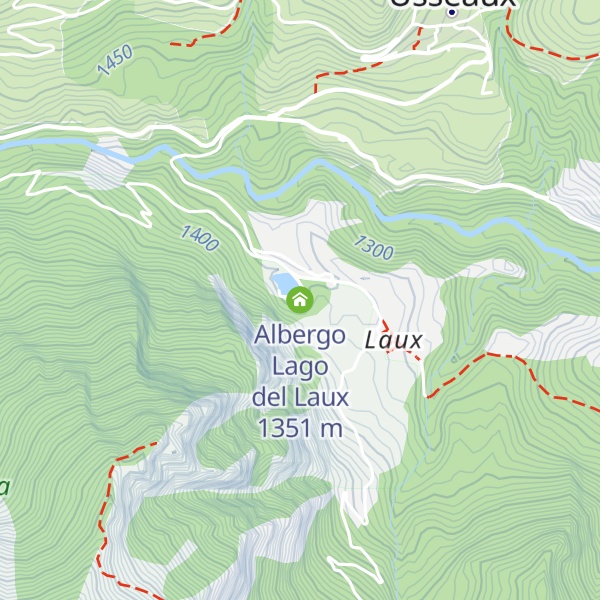 Map of Albergo Lago del Laux