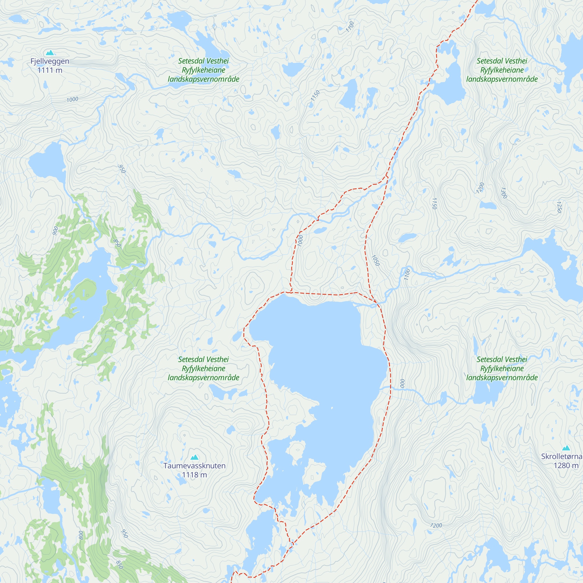 Heibergtunet Storevatn map
