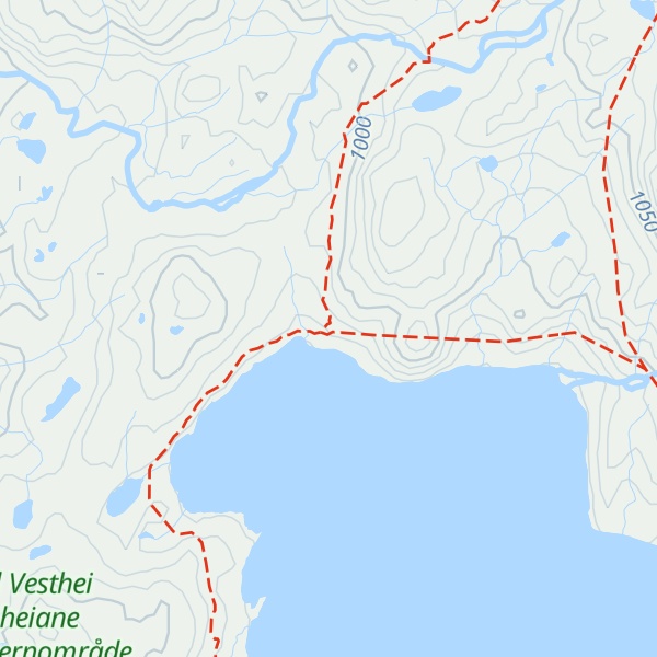 Map of Heibergtunet Storevatn
