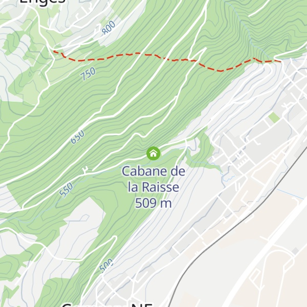 Map of Cabane de la Raisse