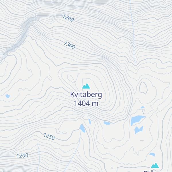 Map of Kvitaberg