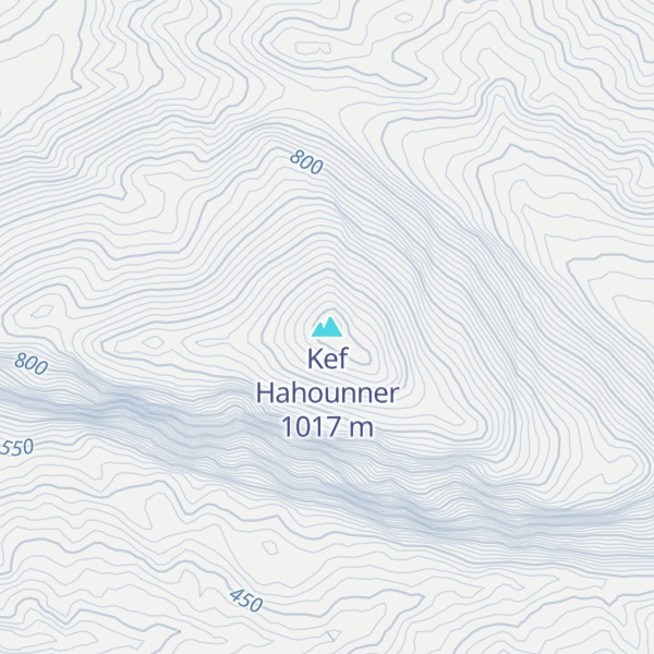Map of Kef Hahounner