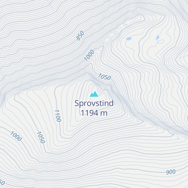 Map of Sprovstind