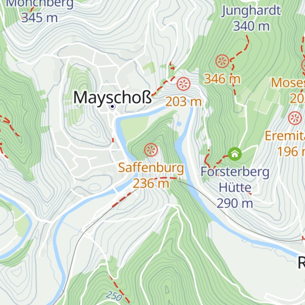 Map of Saffenburg
