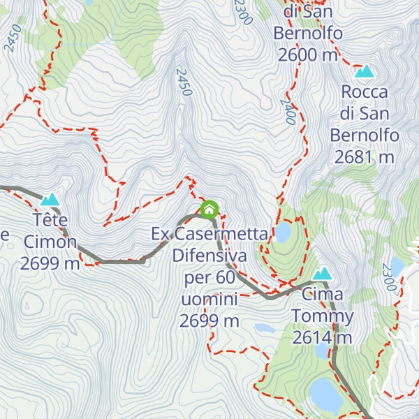 Map of Ex Casermetta Difensiva per 60 uomini