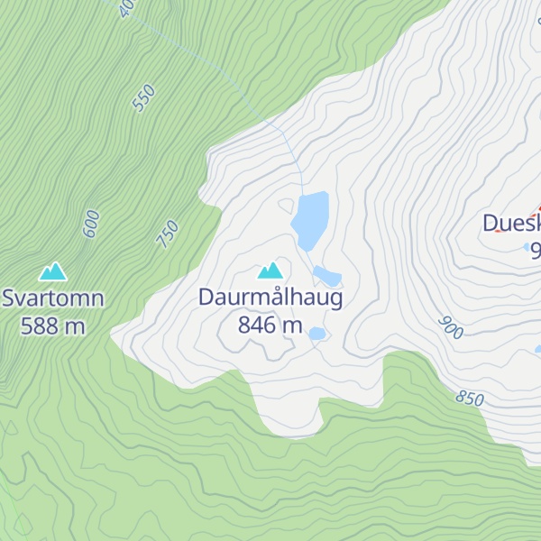 Map of Daurmålhaug