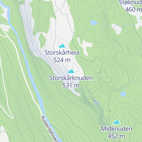 Map of Storskårknuden