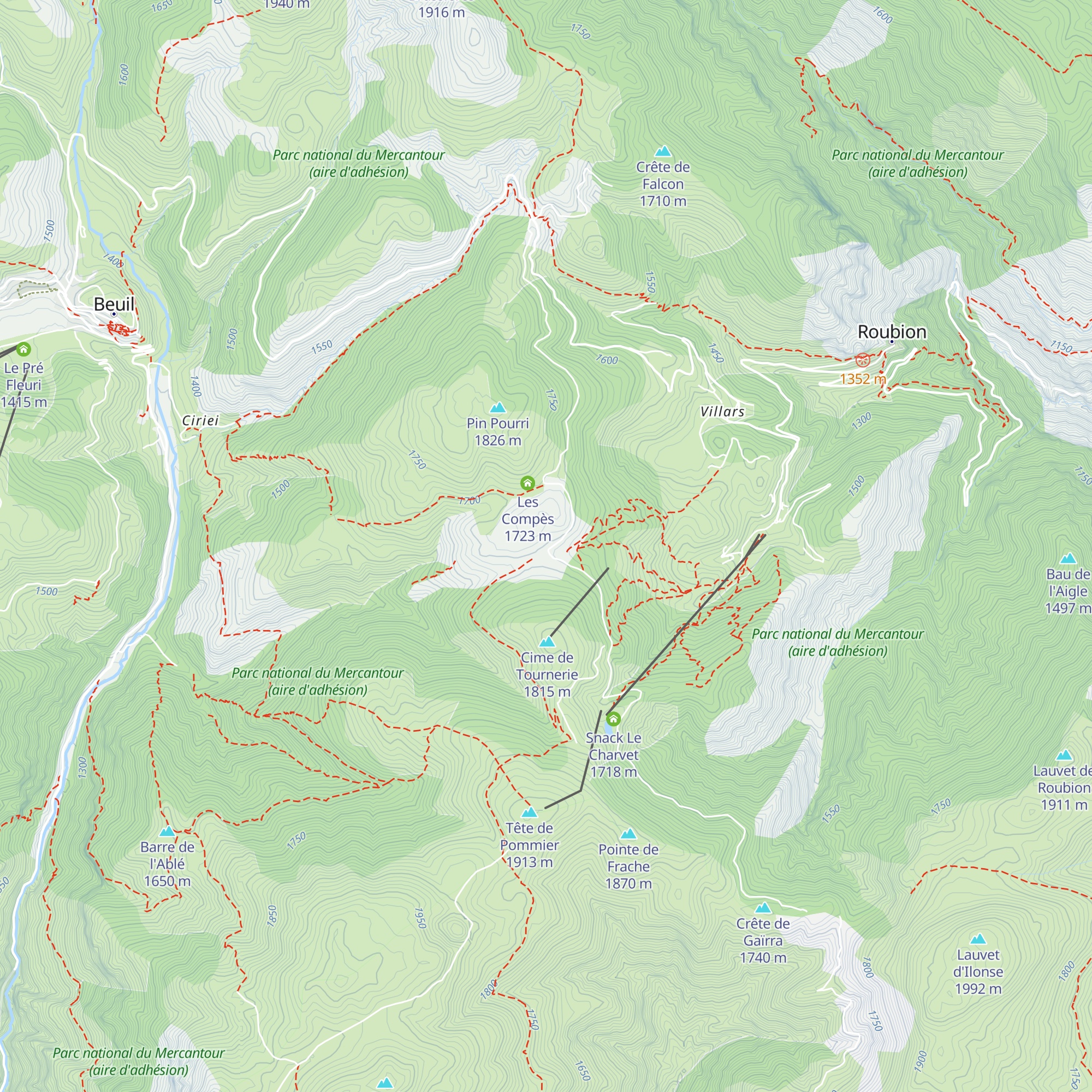 Terme Ribi map