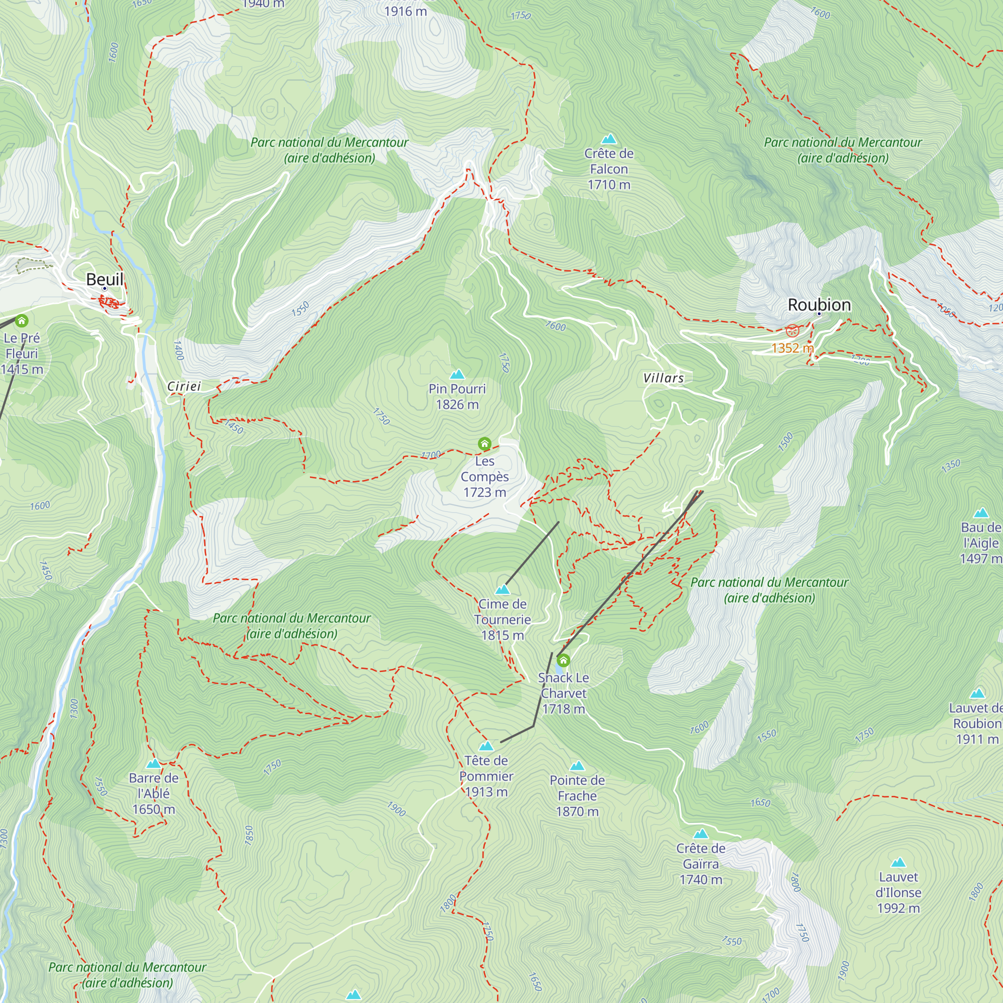 Terme Ribi map