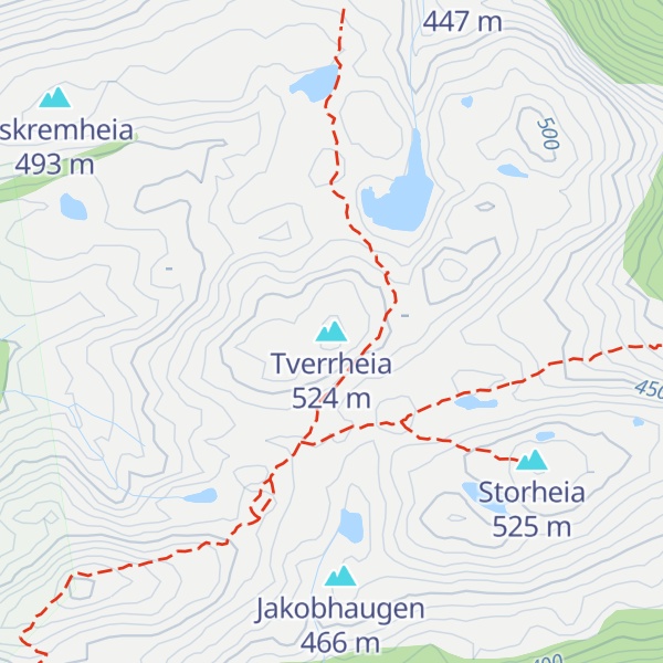 Map of Tverrheia
