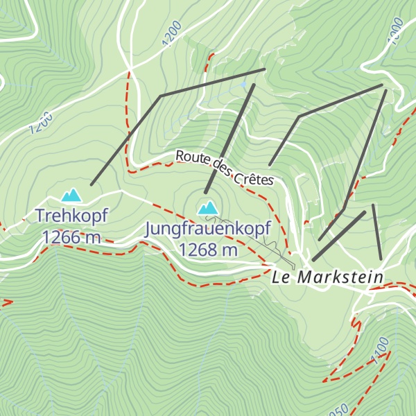 Map of Jungfrauenkopf