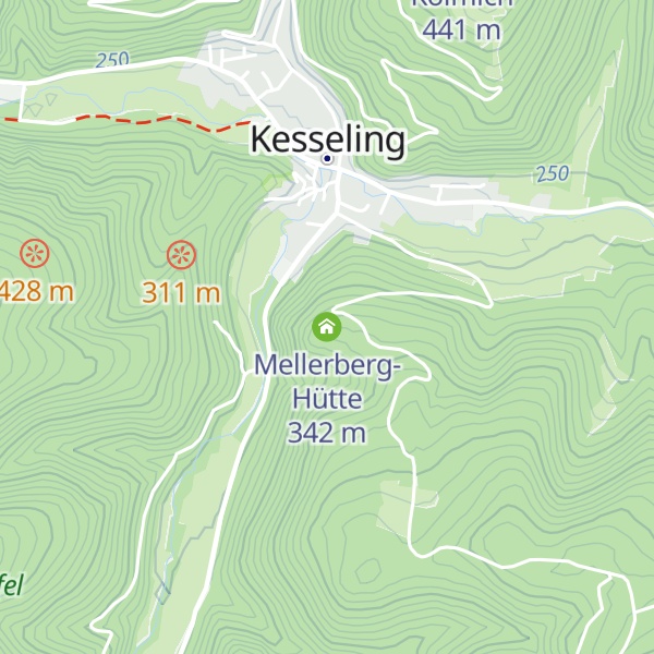 Map of Mellerberg-Hütte